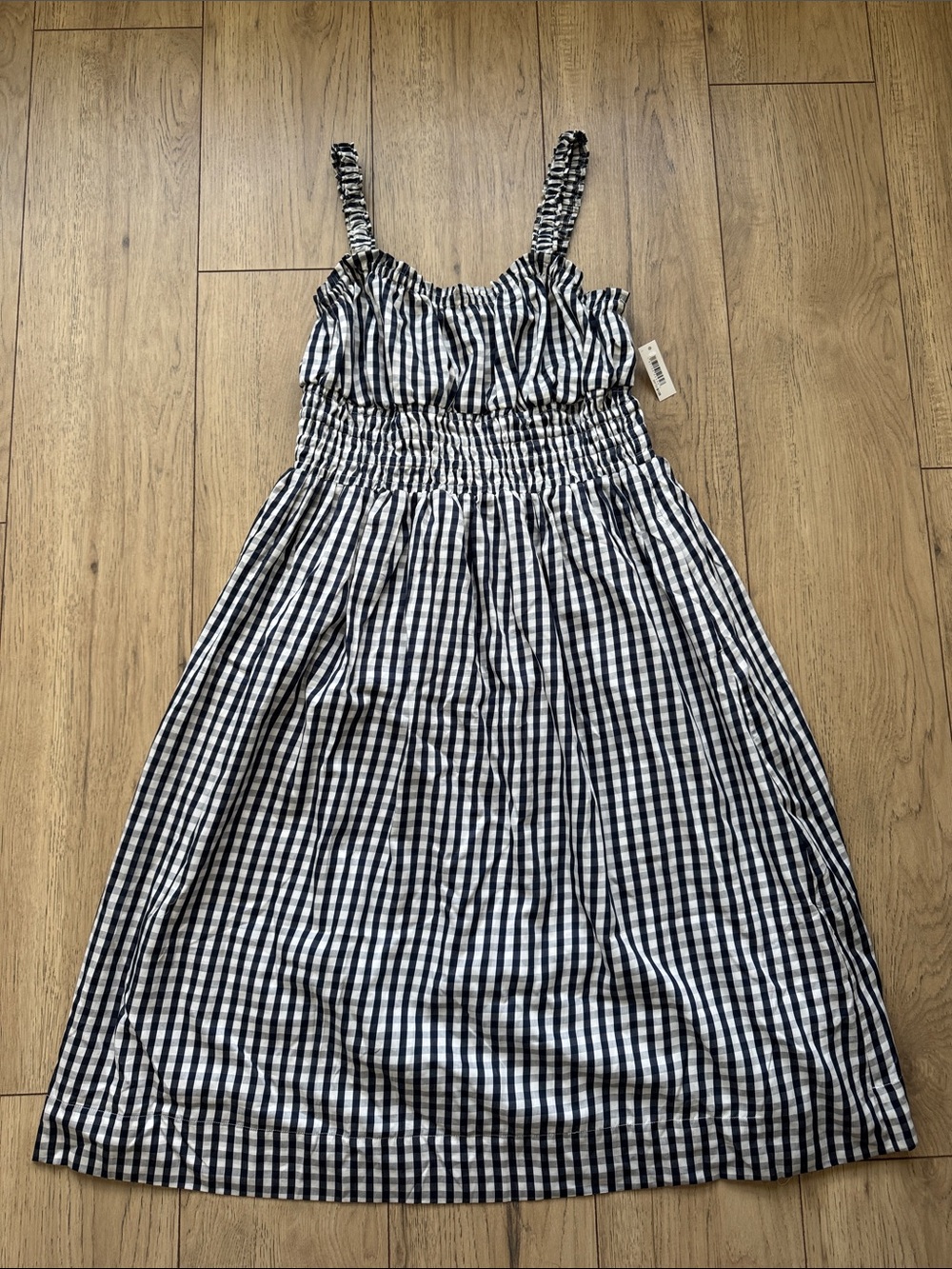 Amazon Essentials x Sofia Grainge Mommy & Me Dress Navy Gingham Women’s L NWT